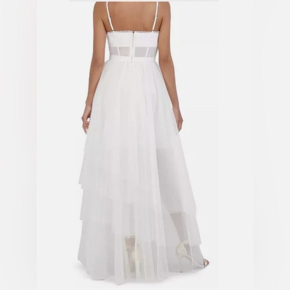 BCBGMAXAZRIA Corset Tulle Gown White (Gardenia ) NWT - Picture 5 of 7